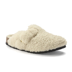 Boston Teddy Shearling Big Buckle Eggshell Shearling