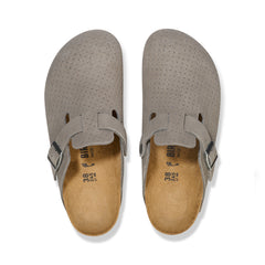 Boston Stone Coin Embossed Suede Leather