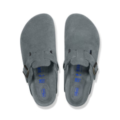 Boston SFB Basalt Grey Tonal Footbed Suede Leather