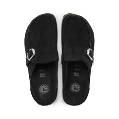 Buckley Black Suede Leather
