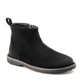 Melrose Black Waxy Suede Leather