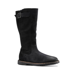 Melrose High Graphite Suede Leather