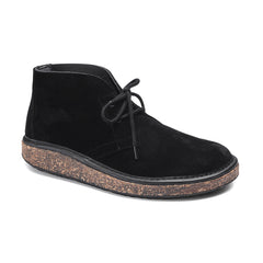 Milton Black Suede Leather