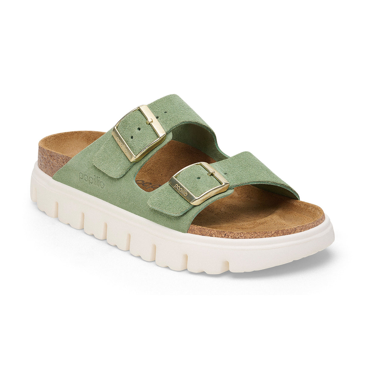Arizona Chunky Green Tea Suede Leather