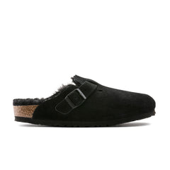 Boston Shearling Black Suede Leather/Shearling