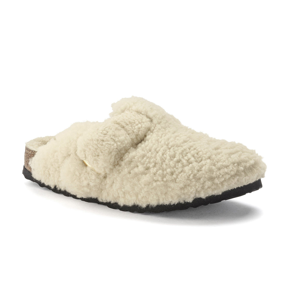 Boston Teddy Shearling Big Buckle Eggshell Shearling