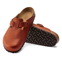 Boston Ginger Brown Embossed Natural Leather