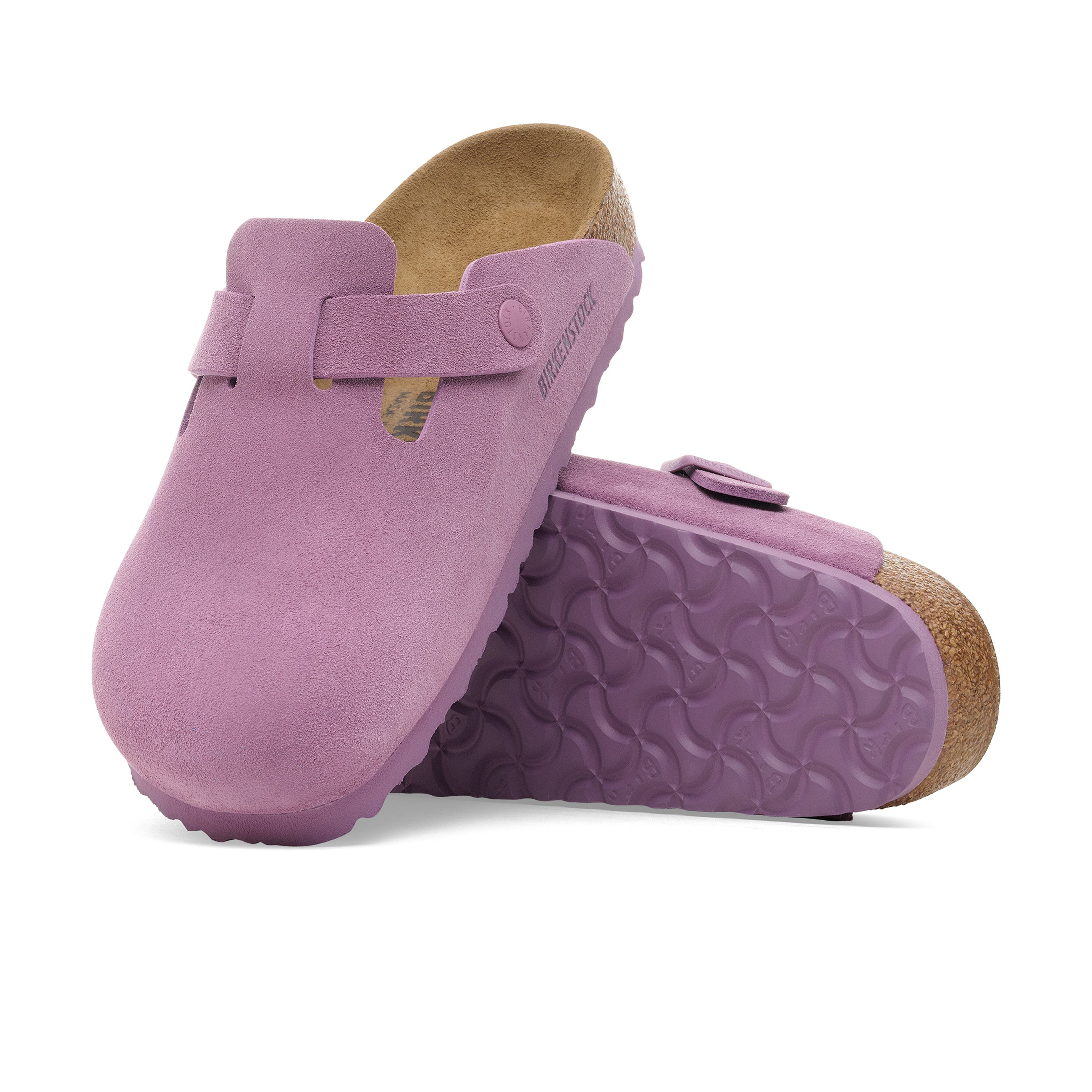 Boston Mauve Suede Leather