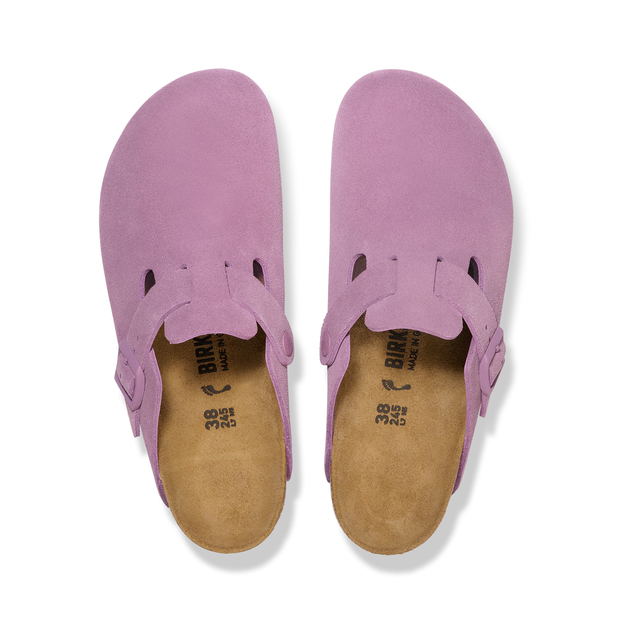 Boston Mauve Suede Leather