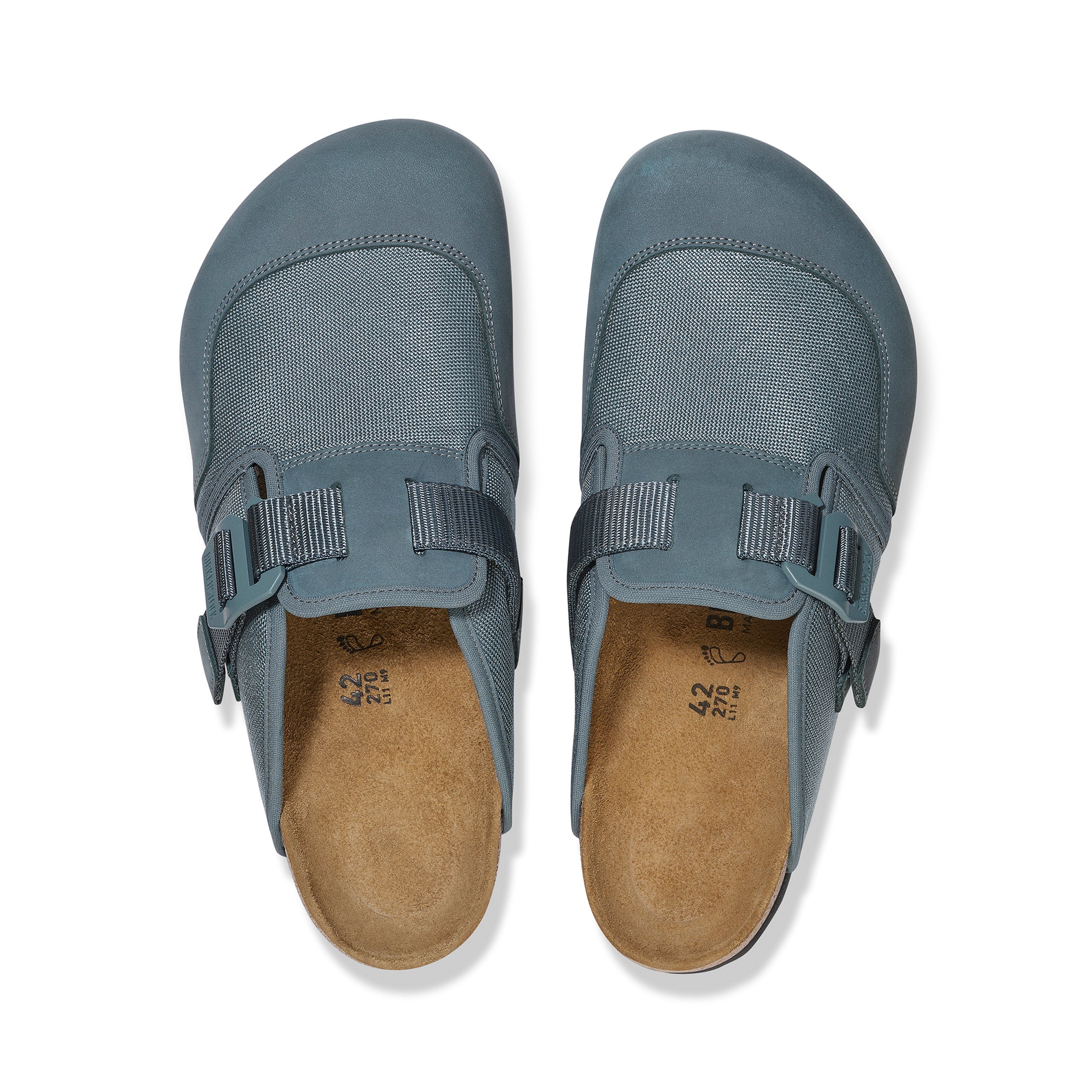 Boston Nova Basalt Grey Textile/Nubuck Leather