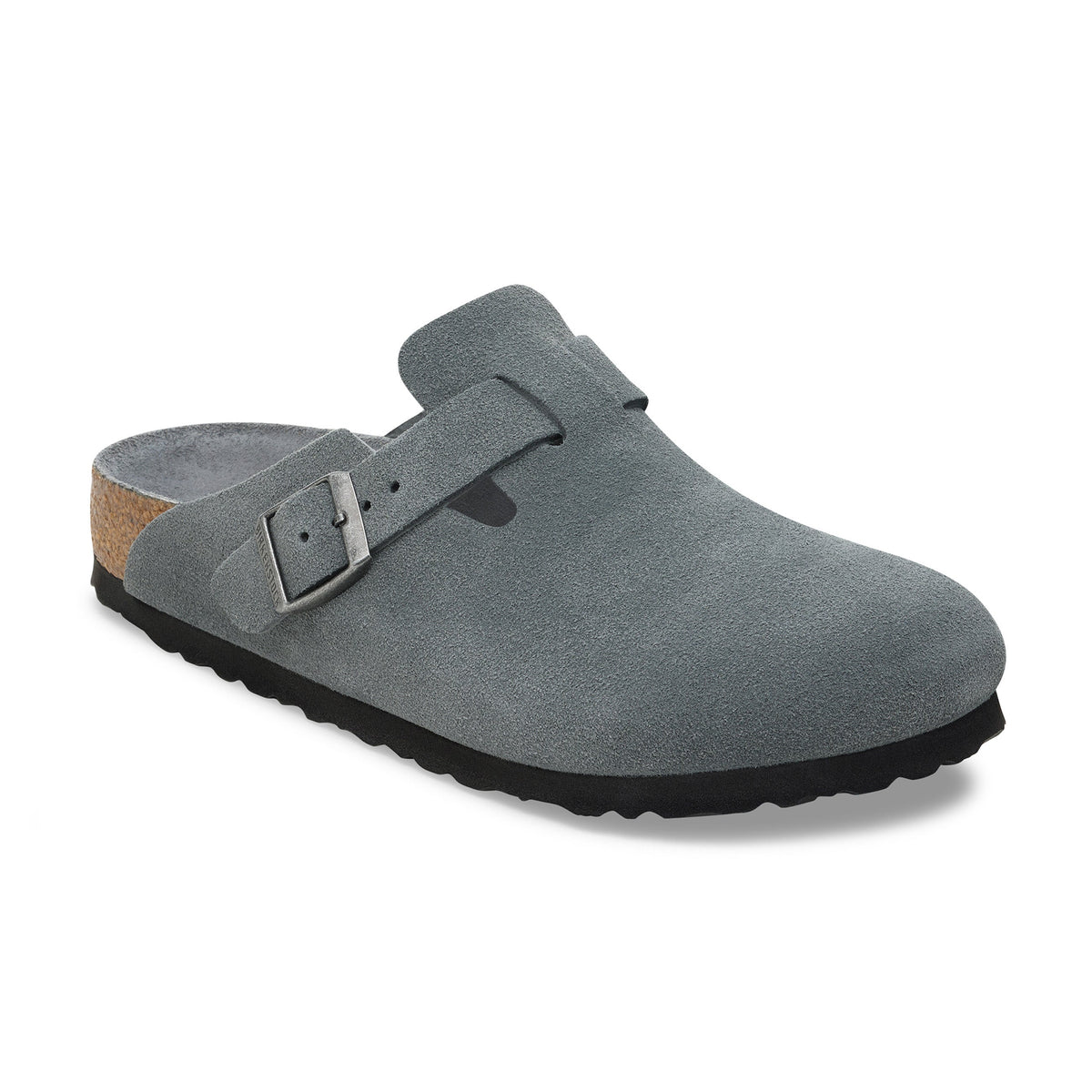 Boston SFB Basalt Grey Tonal Footbed Suede Leather