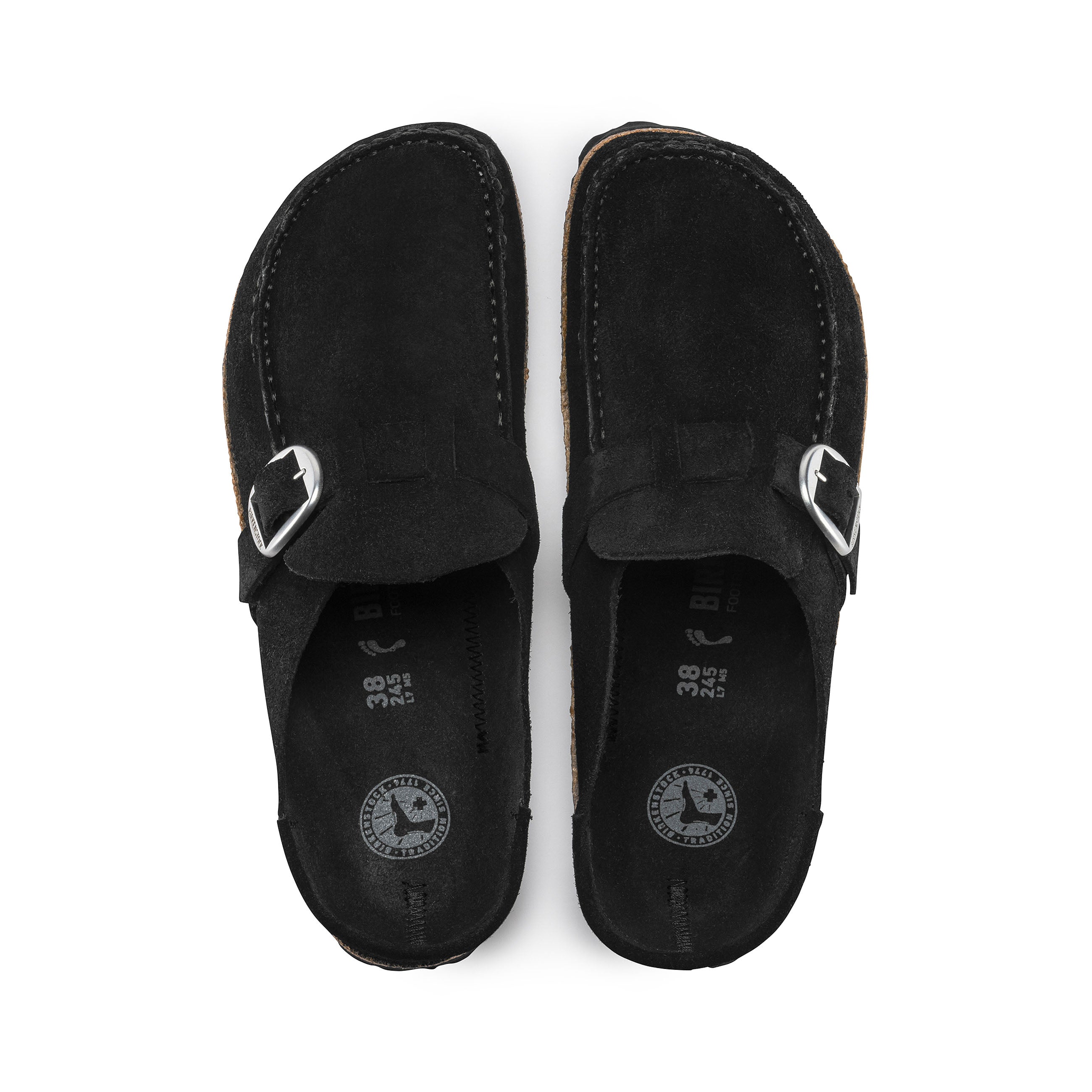 Buckley Black Suede Leather