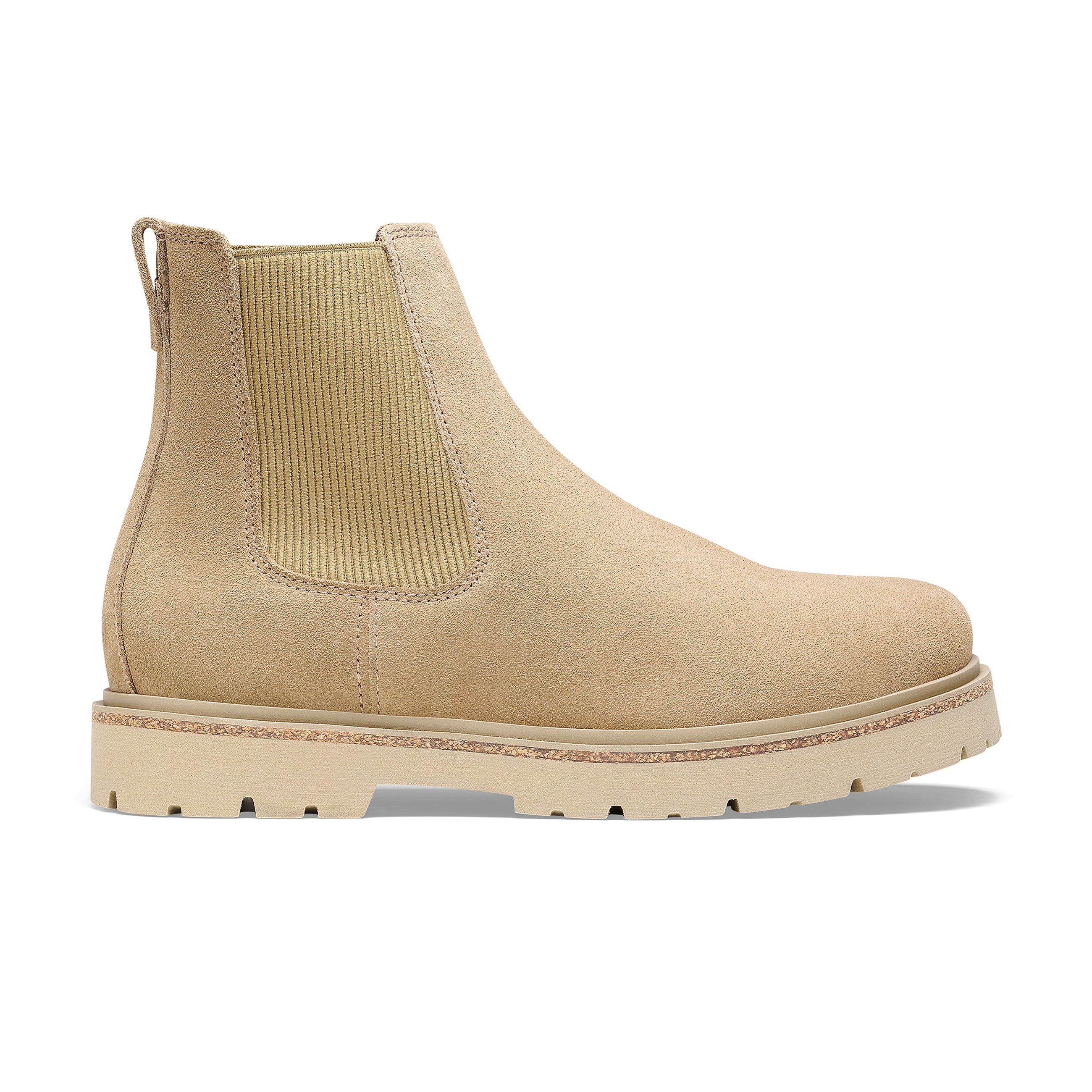 Highwood W Taupe Suede Leather