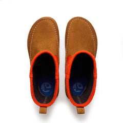 Lahti Mink/Flame Wool/Suede Leather