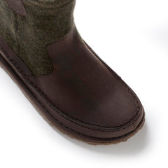 Lahti Roast/Forest Green Wool/Oiled Leather