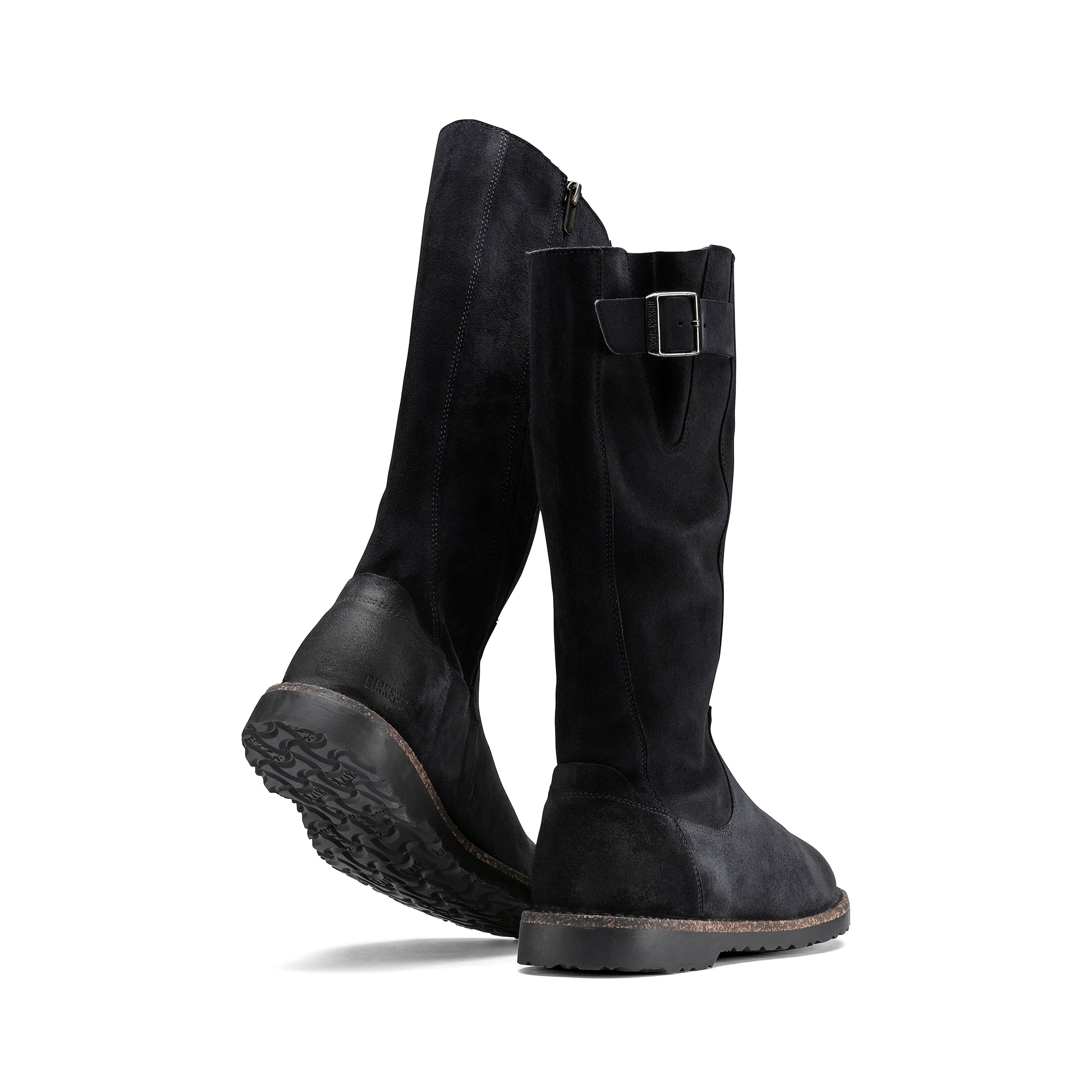 Melrose High Graphite Suede Leather